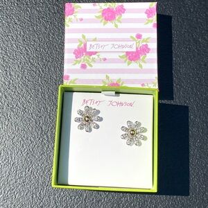 Betsey Johnson Floral Earrings
